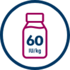 icon showing 60iu dose